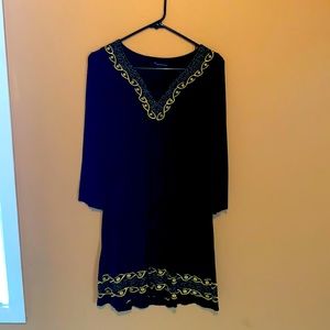Black and Gold Tunic Dress